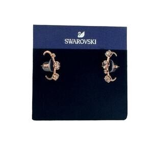 Swarovski Constella Ear Cuff, Single, Asymmetrical, Set (2), White, Rose-Gold